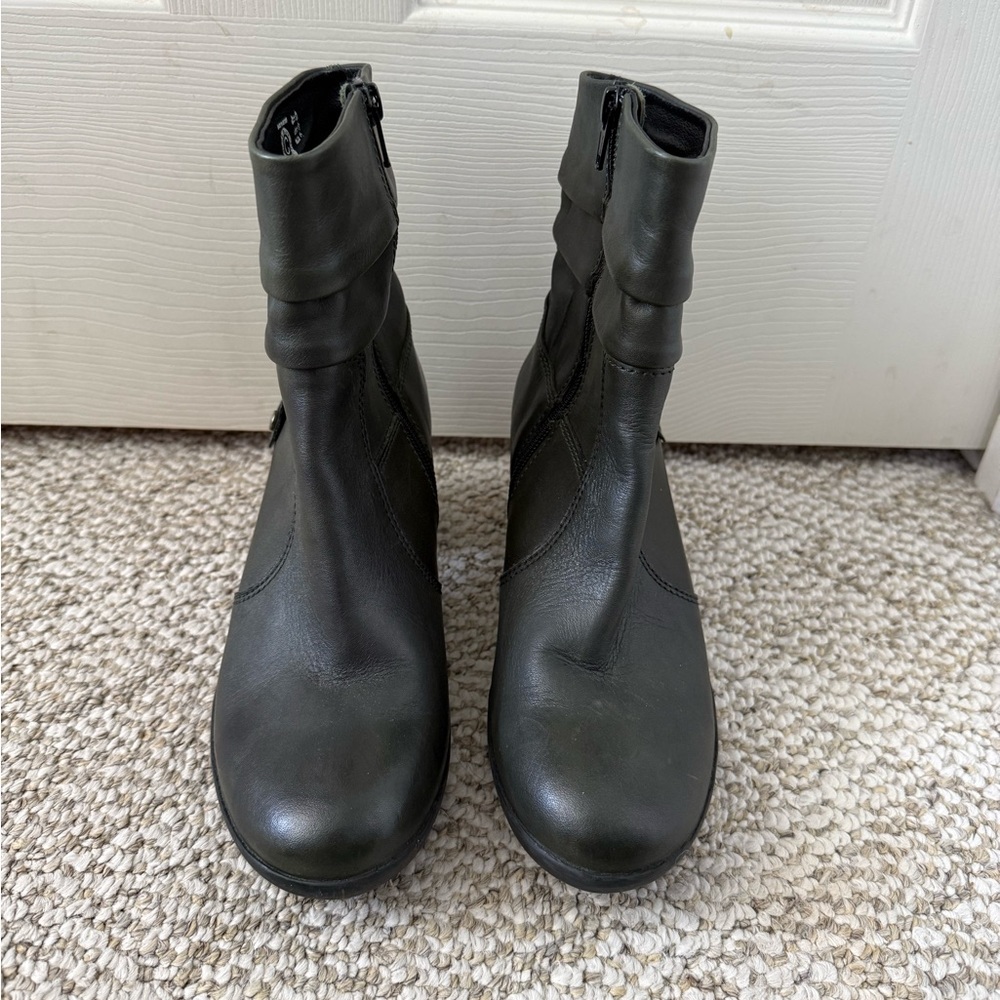 Wolky Dark Green Ankle Boots for Women